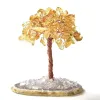 Cross-border manufacturer's natural crystal wealth tree, money bag tree, money tree, business gift, handcrafted decorative items details Picture