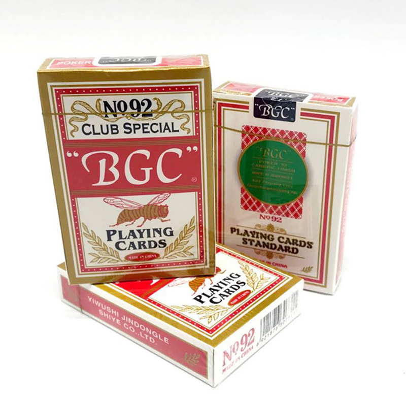 纸扑克牌高档BGC窄牌280克黑芯纸红色扑克牌常规尺寸成人聚会休闲娱乐宣传扑克牌支持来样定制厂家批发