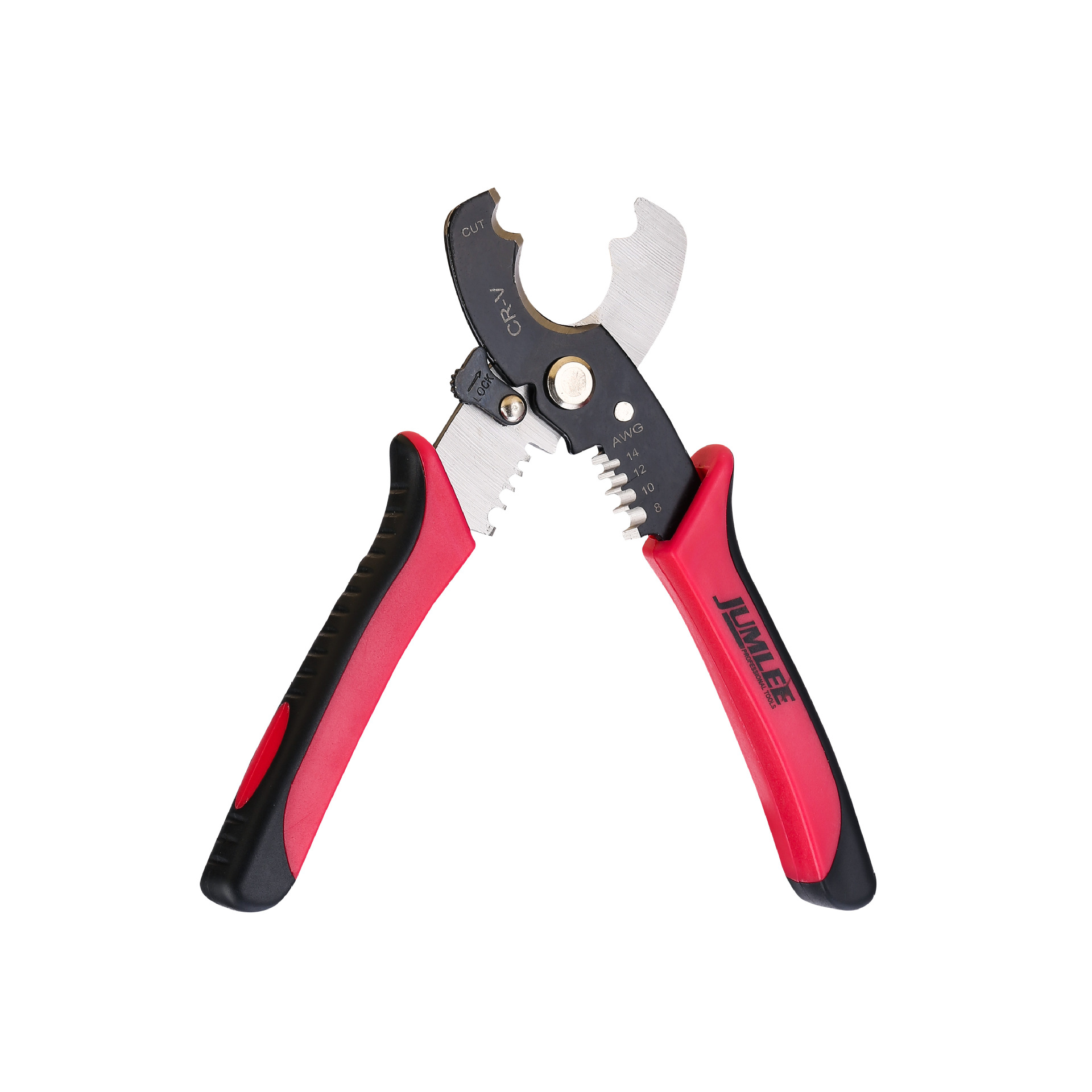 Cable strippers, wire and cable cutters, electrician cable scissors, manual tools, cable shears and strippers in stock details Picture