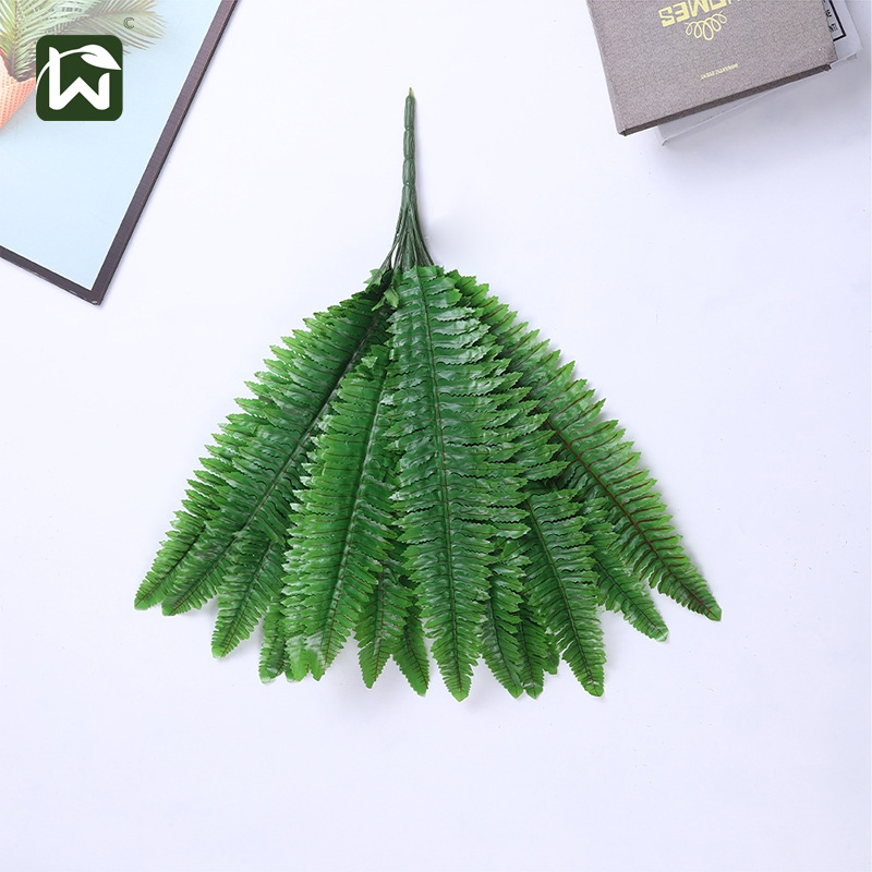 Wholesale of artificial Persian leaf plants for wall hanging, ceiling decoration, artificial green plants, and fern leaves for landscaping Application Scenario