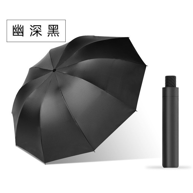 大号超大雨伞男女双人手动晴雨两用折叠伞学生加厚黑胶防晒遮阳伞