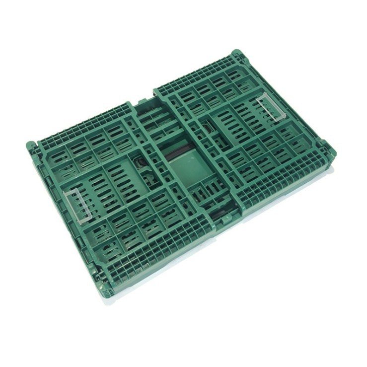 厂家塑料加厚折叠水果蔬菜生鲜周转胶框箱超市运输收纳货筐箱细节图
