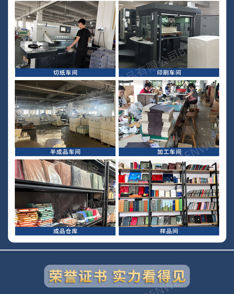 Customized notebook a5 business gift box set, imitation leather office stationery wholesale with high appearance level thick notepad pic 3