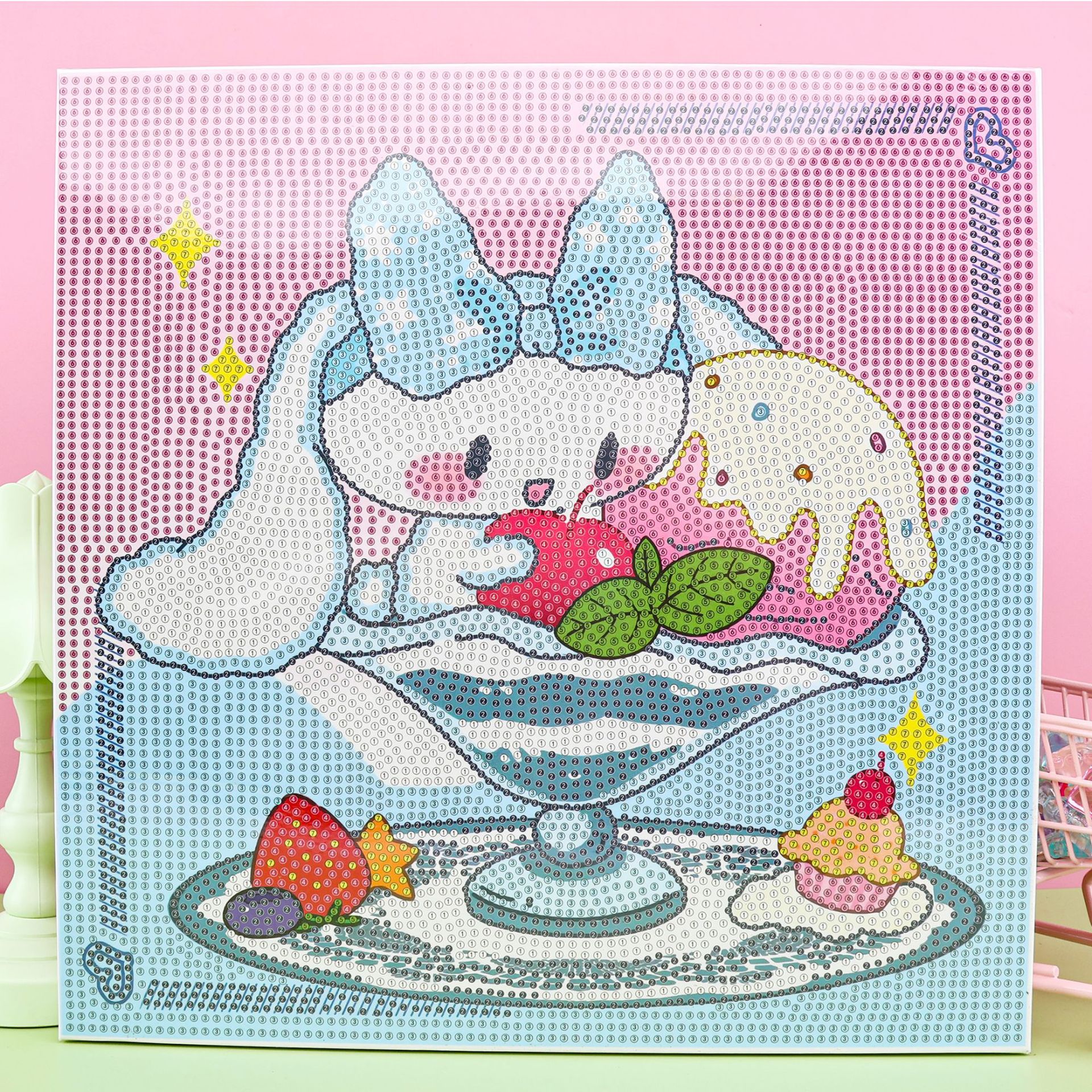 Diy Full Diamond Picture Frame 30*30 Diamond Painting A Variety Of Styles At Will With Exercise Hands-On Coordination details Picture