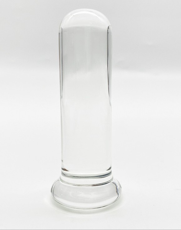 Large crystal glass female sex masturbation stick, transparent crystal glass adult products anal plug Specification drawing
