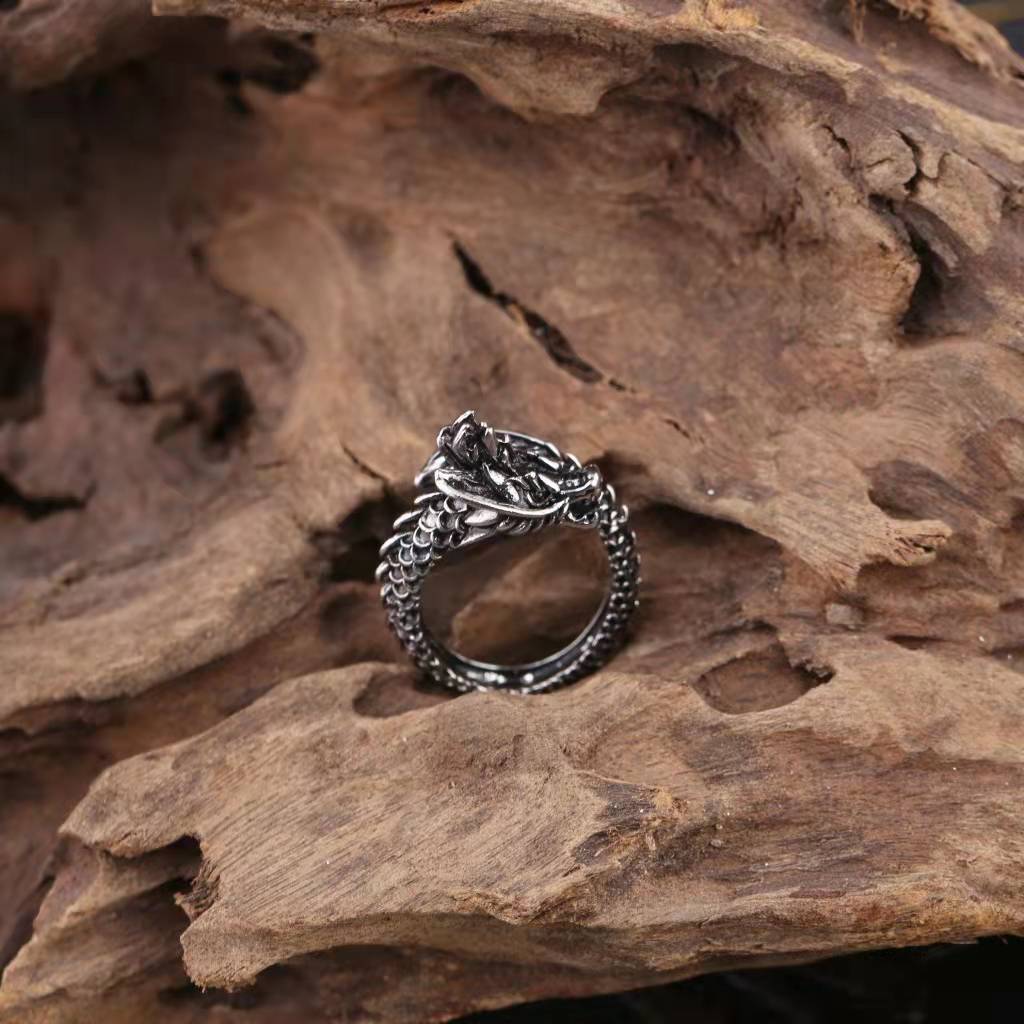 Crossover boom estilo vintage anillo hombres hipsters personalidad dominador soltero abierto hipsters hombres mujeres anillos de comida al por mayor details Picture