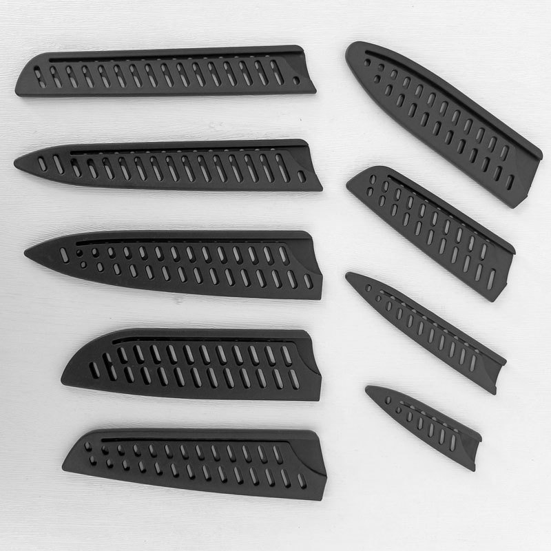Universal knife sheaths, chef knives, fruit knives, plastic knife sleeves, knife sleeve protective covers, household kitchen knife sheaths, knife protective covers Item Picture