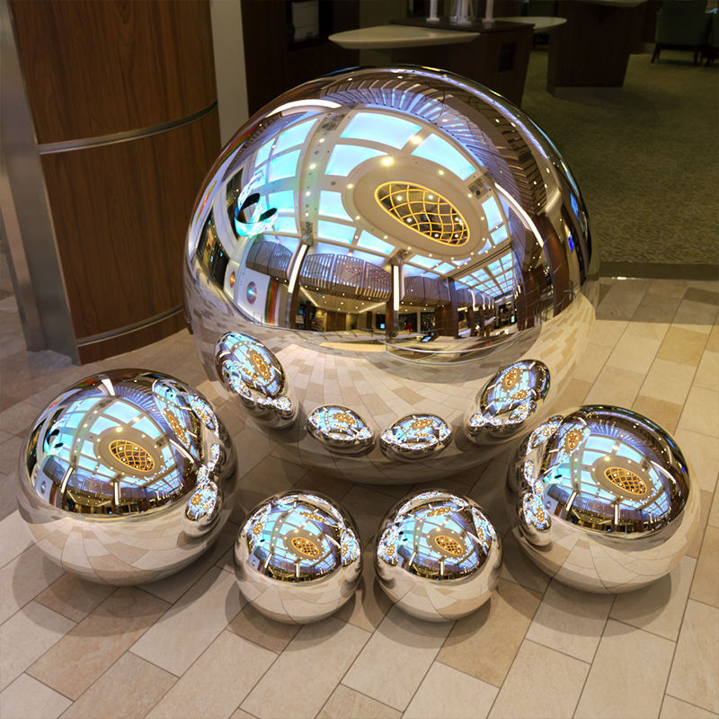 不锈钢球0.5mm精品不锈钢空心球镜面装饰304球亮光大圆球无缝浮球详情图2