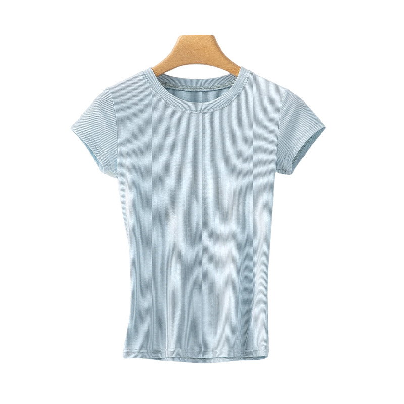 短袖/衣服/女装/国潮/短袖批发白底实物图