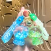 Wholesale of acrylic oil-impregnated luminous bear keychains, bags, pendants, car key chains, hanging decorations, and small gifts from street stalls details Picture