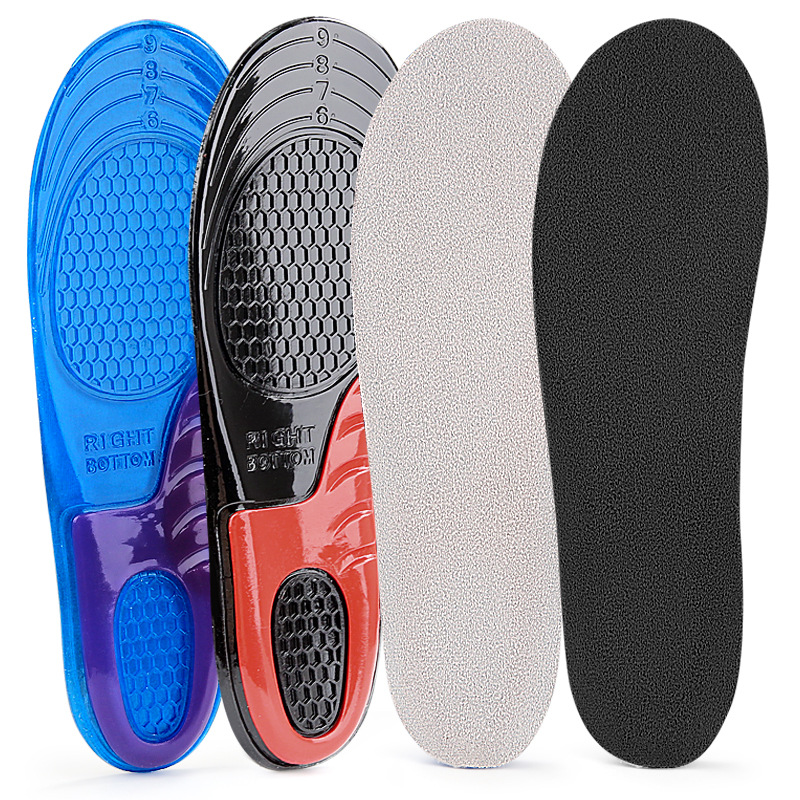 TPE elastic sports insoles for cushioning, sweat-absorbing, pressure-reducing and shock-absorbing, thickened men's and women's running and military training insoles for summer Item Picture