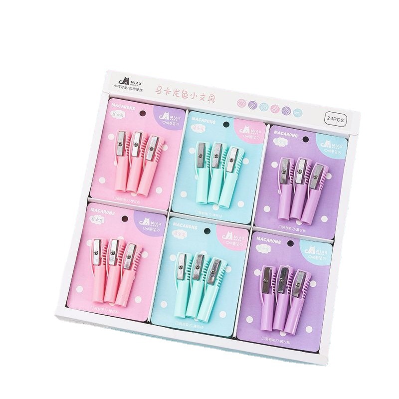 Manufacturer creative multi-functional pencil cover pencil sharpener single-hole two-in-one pencil cap pencil sharpener eyebrow pencil protection knife cap Item Picture