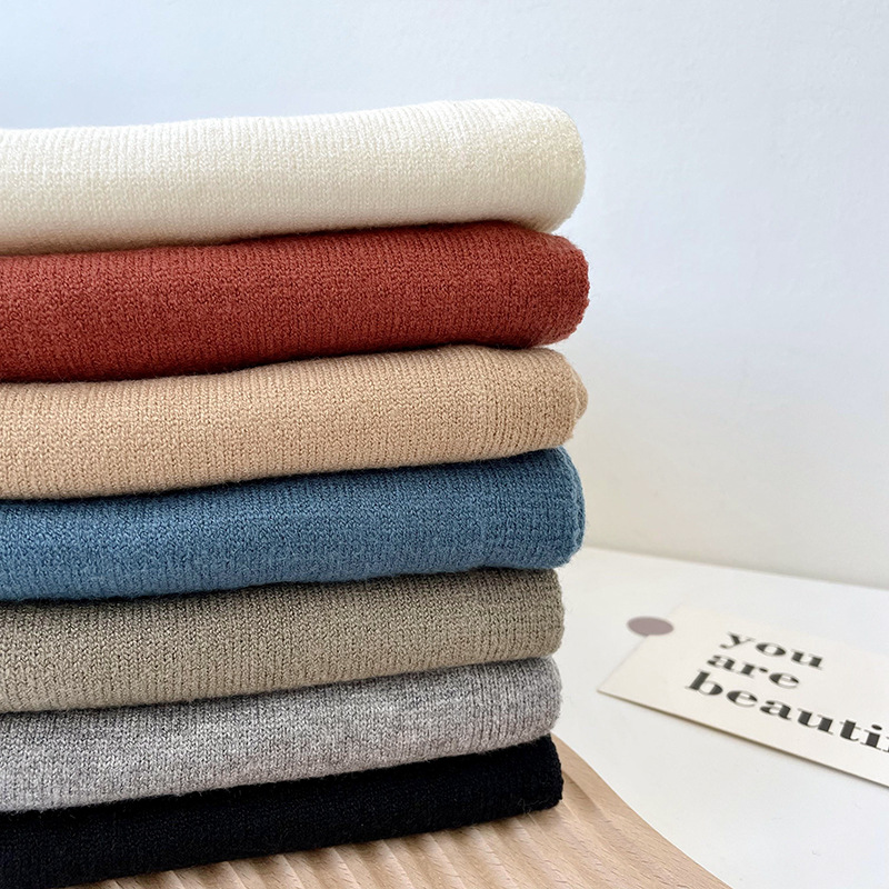 Korean Knitted Shawl Female Autumn And Winter Air-Conditioned Room Knitted Cross Shawl Fashion Over A Solid Color Scarf Specification drawing