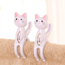 喵星人卡通猫咪被单夹日系印刷可爱对夹防风大夹晾衣晒被子衣夹子