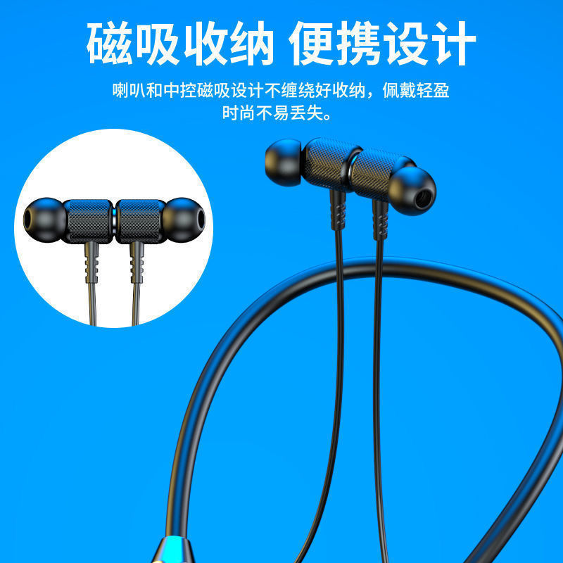 New wireless Bluetooth headphones for sports dual-ear, neck-hanging, in-ear, strong battery life, standby and noise-cancelling computer headphones Specification image