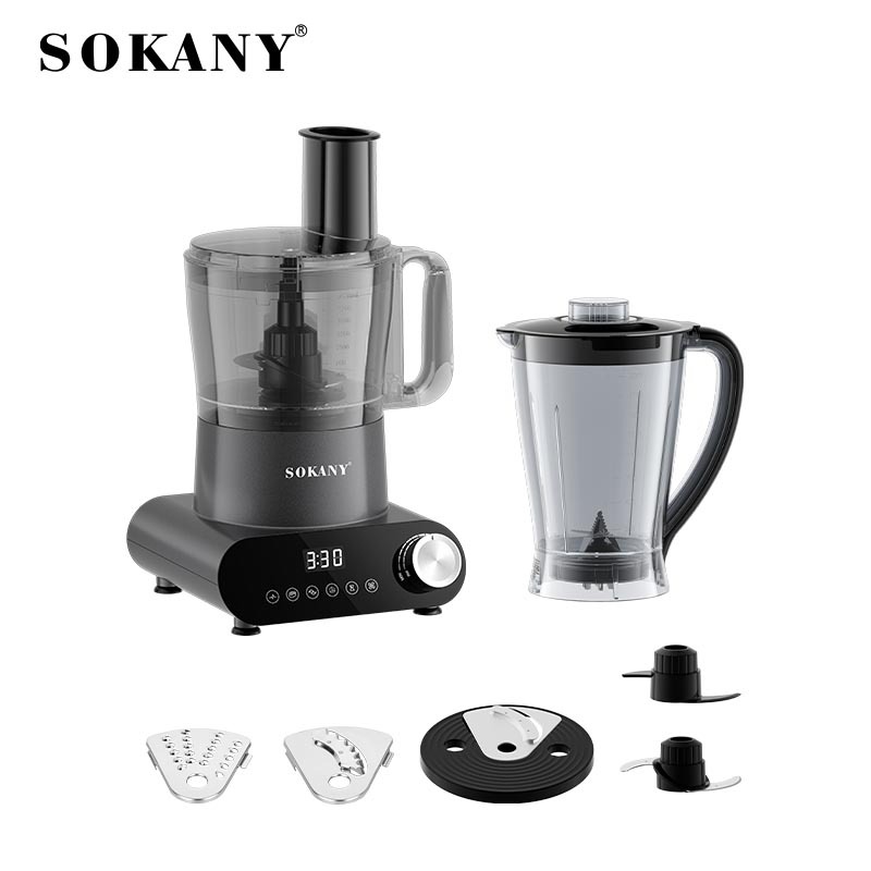 Foreign trade SOKANY03063 food processor, household 7in1 multi-functional blender, slicing, mincing, kneading and juicing machine Application Scenario