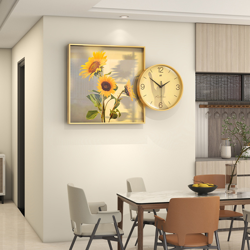 Living Room Home Clock Wall Clock 2023 New High-End Fashion Wall Watch Creative Simple Atmosphere Clock Hanging Wall Item Picture