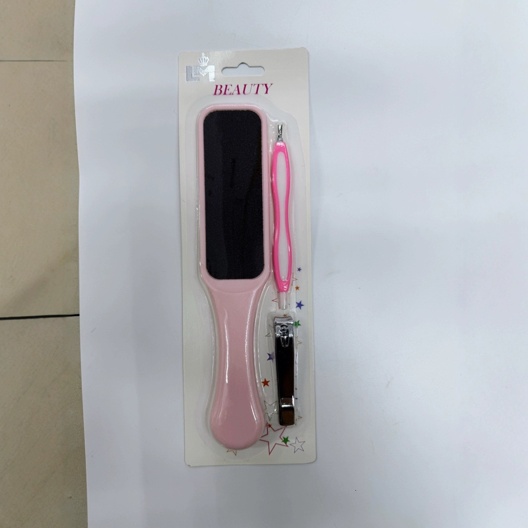 Cross-border best-selling stainless steel foot file, anti-slip handle, foot brush, foot grinder, for removing dead skin and calluses, foot file details Picture