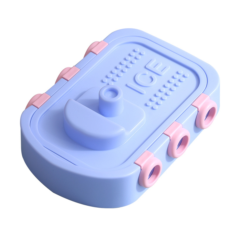 Influenciador pequeño barco hogar helado molde de hielo de silicona molde de helado de dibujos animados grillete de hielo DIY paletas de hielo productos para bebés caja de hielo Item Picture