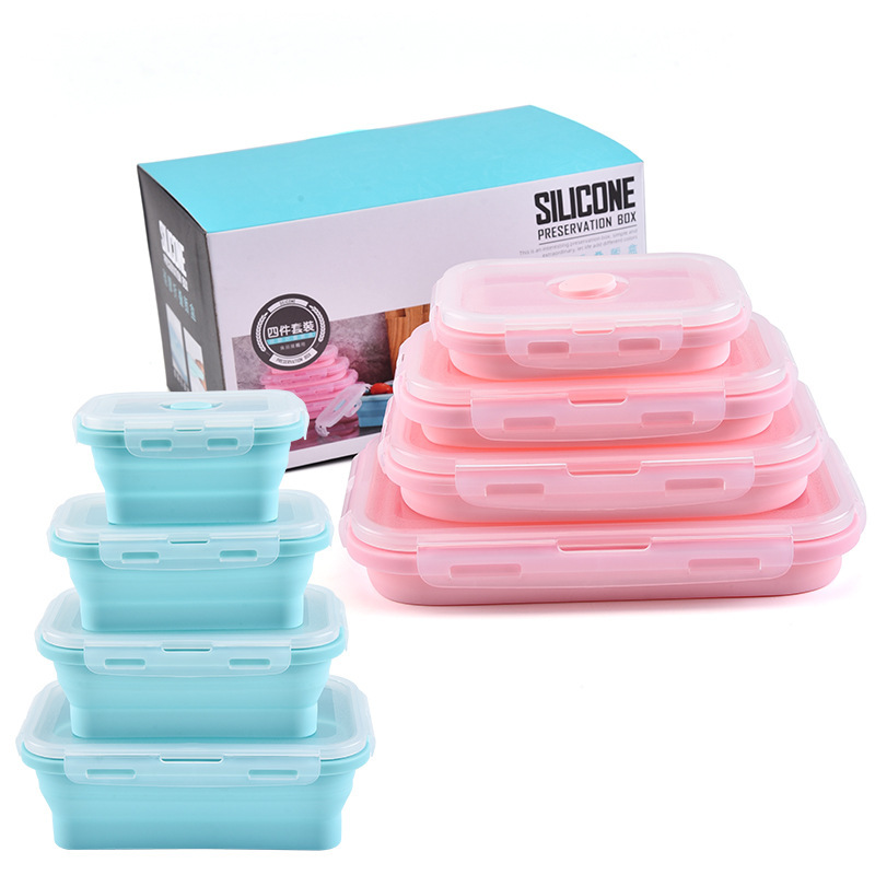 Creative silicone folding lunch box Specification image