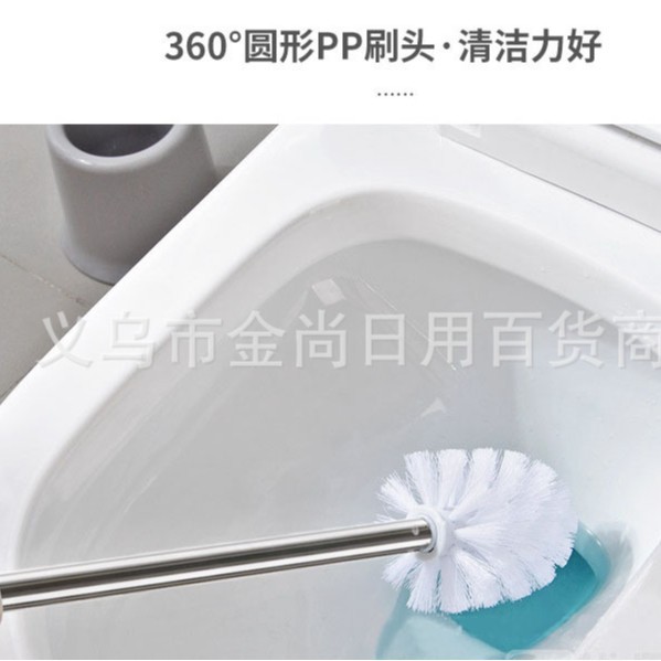 A set of stainless steel toilet brushes with a toilet seat, no dead corners, double-sided toilet washing, curved toilet cleaning, long-handled brush, and stainless steel toilet brush Application Scenario