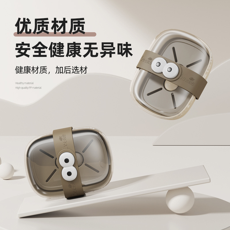 Cute and adorable soap box, new travel soap box with big eyes and cute kids series, suitable for home and dormitory use Specification image