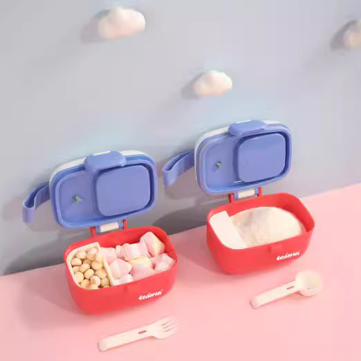 Source Factory compact sealed baby milk powder box Convenient food storage dispenser milk powder can snack box Application Scenario
