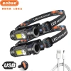 USB charging magnet work light, COB headlight, headwear light, fishing light, strong light, night fishing headlight, night running light Application Scenario
