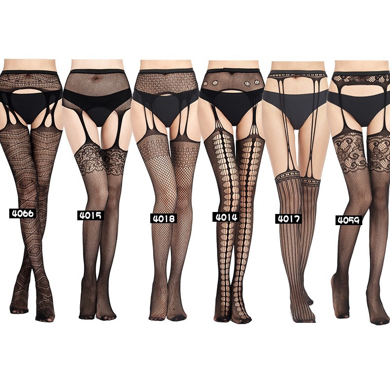 情趣丝袜连体开裆吊带一体外贸大码性感免脱吊带袜丝袜渔网袜批发详情图2
