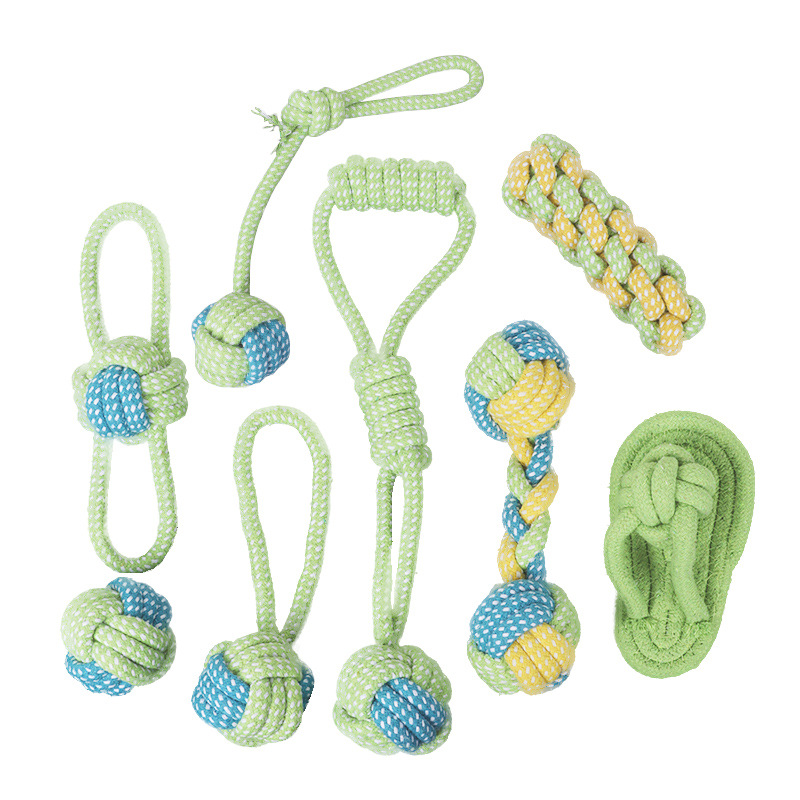 宠物洁齿绳结玩具 组合套装棉绳玩具狗狗玩具 磨牙耐咬狗绳结玩具详情图5