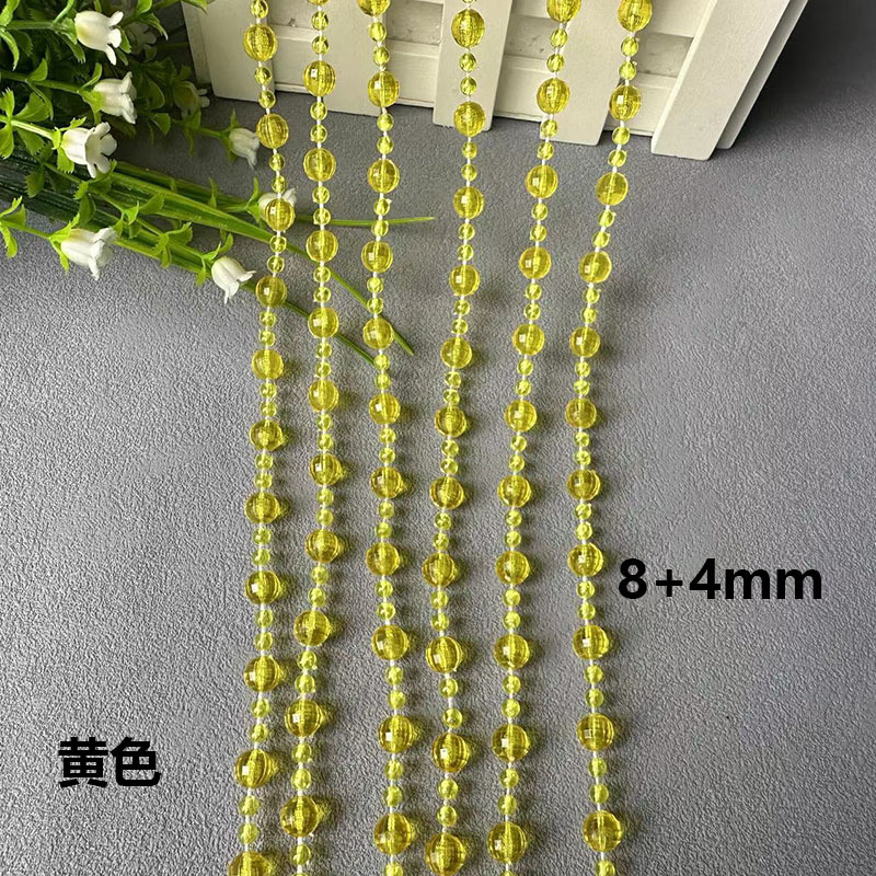 亚克力珠帘线帘婚庆路引水晶串婚礼现场舞台吊顶装饰diy门帘隔断详情24