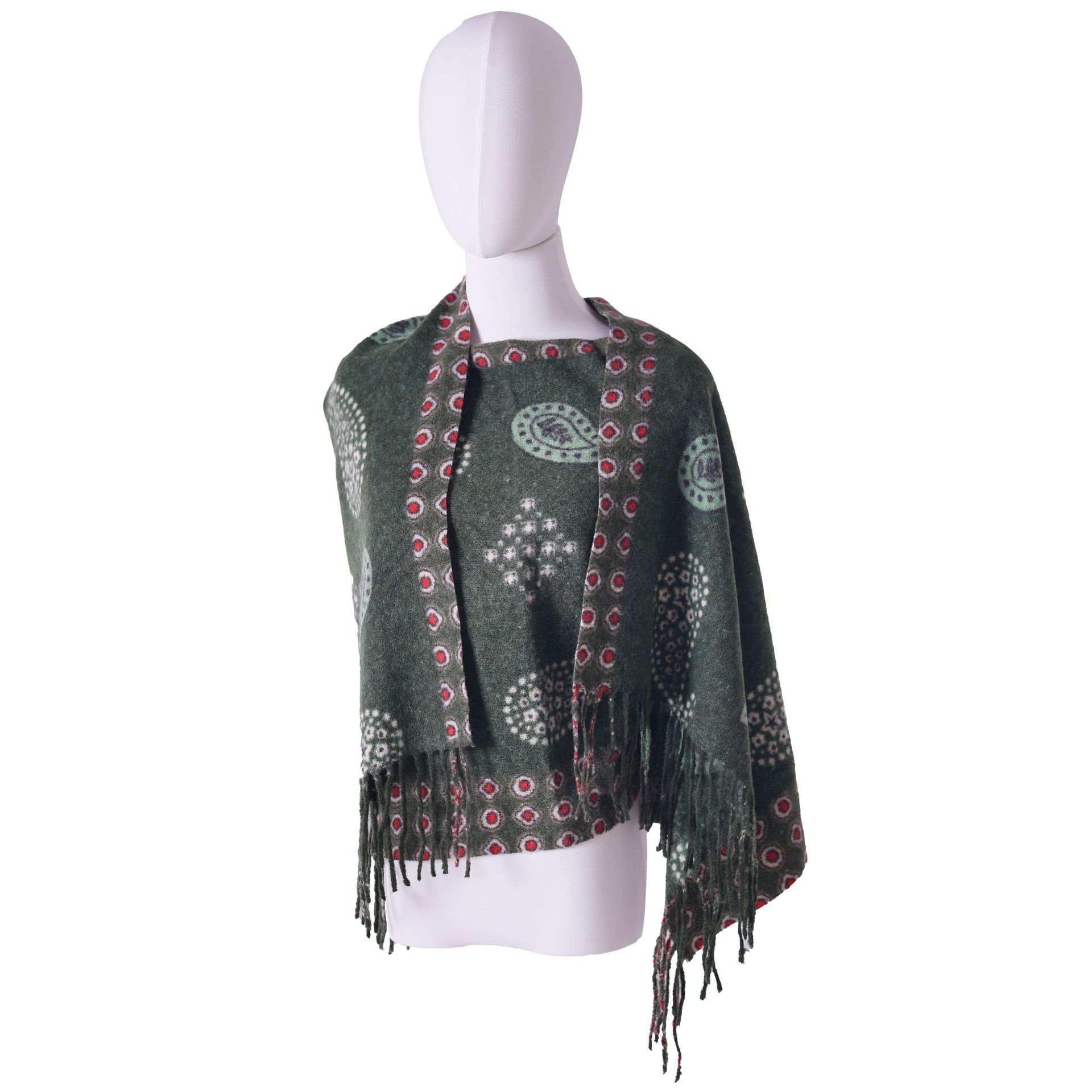 European And American Girls High-Grade Head Scarf Autumn And Winter Elegant Shawl Long Knit Jerseyscarf Item Picture