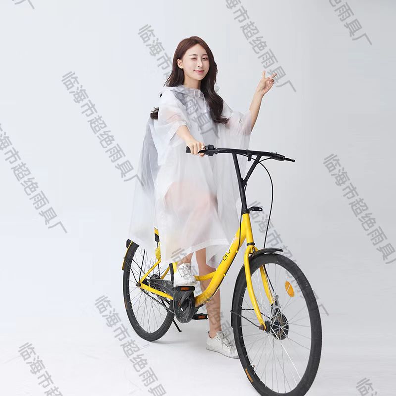 骑行雨披雨衣单人成人连帽雨衣自行车雨披防雨斗篷衣户外旅行徒步详情图2