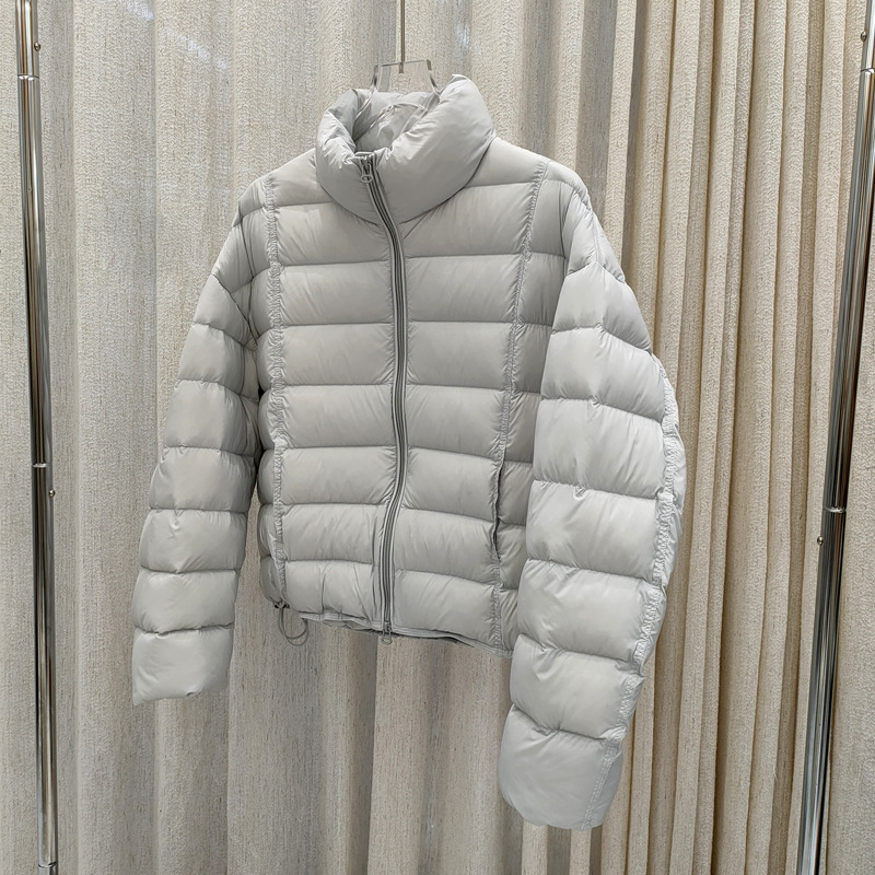 羽绒服女立领秋冬新款排骨泡芙糖果色面包服时尚气质宽松显瘦外套