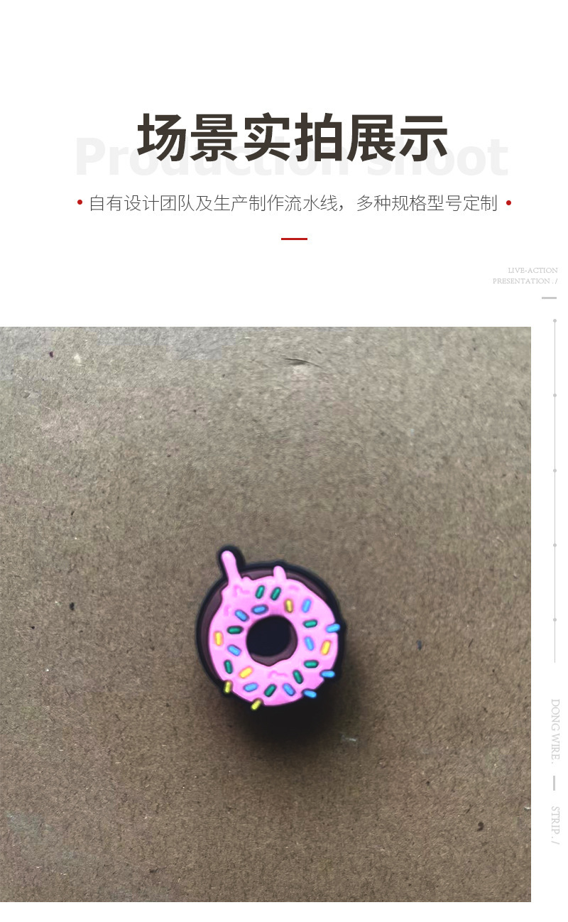 Q版卡通可爱洞洞鞋配件鞋扣鞋花配饰饰品PVC软胶跨境电商专供现货详情8