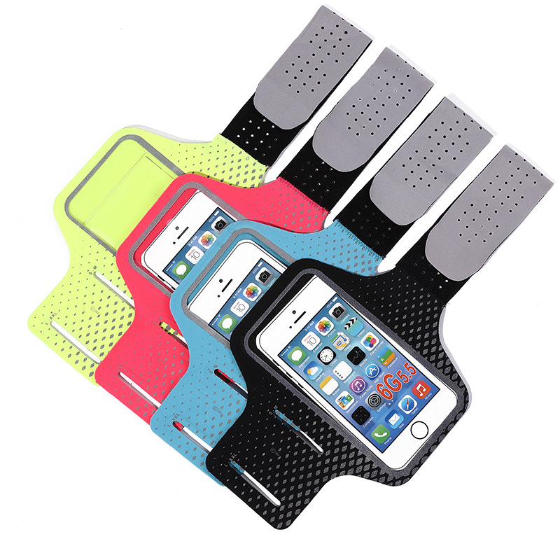 Factory direct sales of outdoor sports mobile phone arm bags, portable mobile phone bags for running and fitness, elastic and breathable key-hanging arm covers