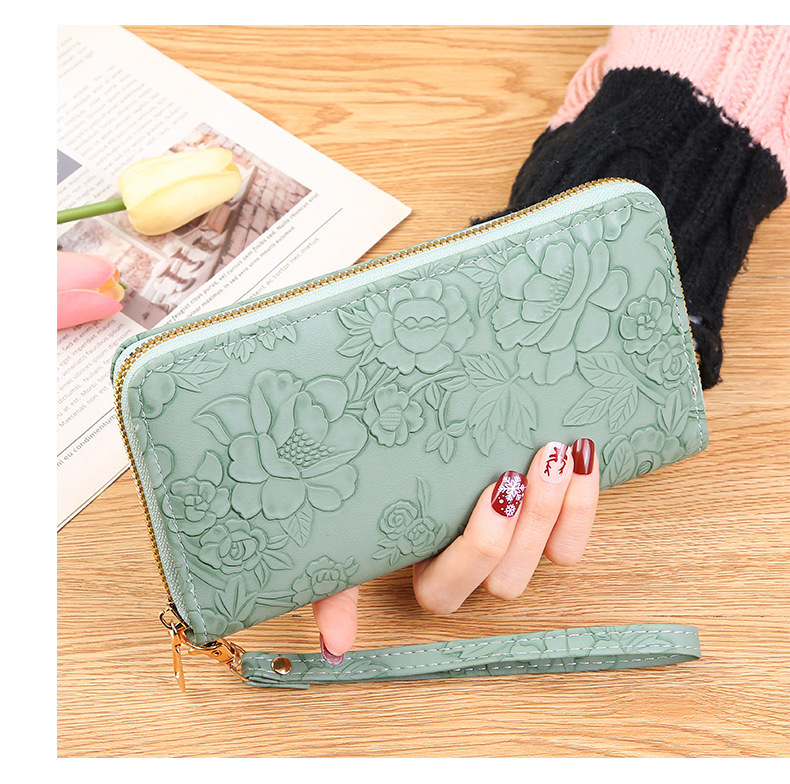 新款女士钱包女长款高级感手拿包可爱卡包钱夹拉链皮夹手机包包女详情19