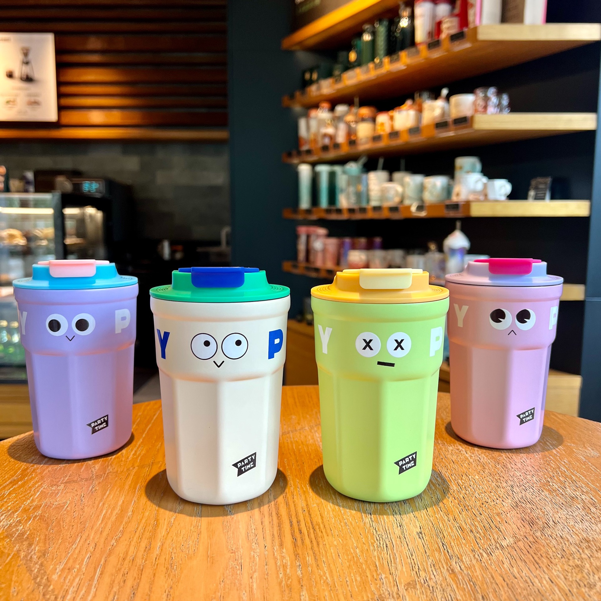 Internet-famous expression insulated cup, fun coffee cup, high appearance level water cup for men and women, portable student cup, 316 stainless steel cup details Picture
