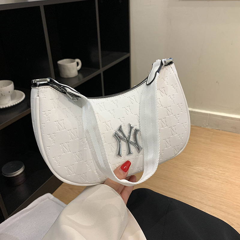 Autumn 2022 Mlb Underarm Bag Full Of Standard Ny Bag Print One-Shoulder Presbyopia Female Bag Specification drawing