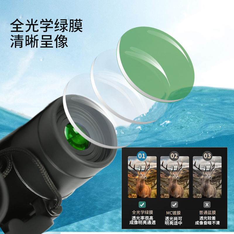 The Longjin 200x25 high-magnification high-definition portable children's travel and outdoor binoculars are selling well in the binoculars store details Picture