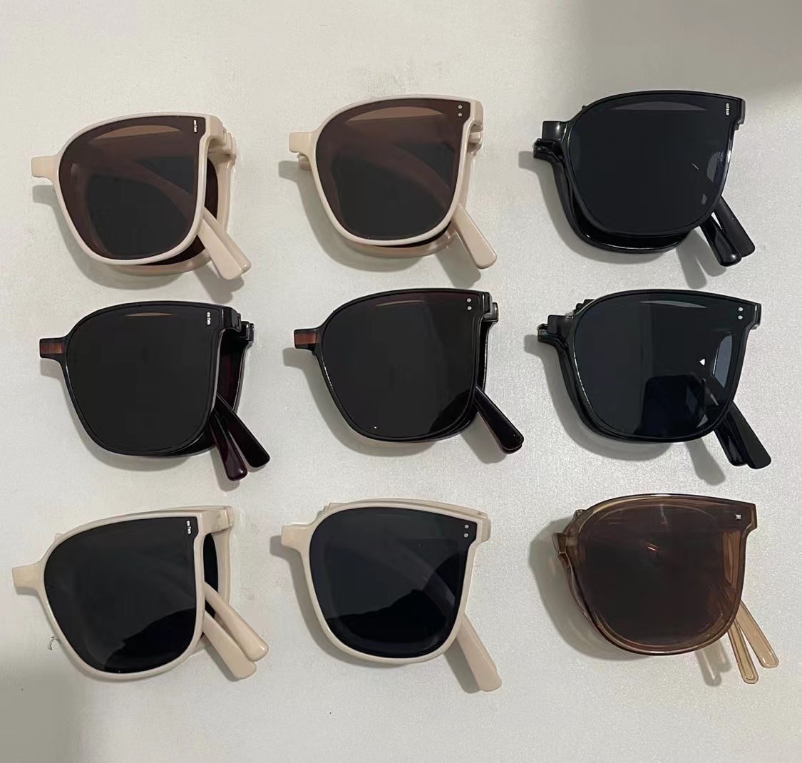 Hot-selling new gm sunglasses, Korean-style folding sunglasses, Douyin's same style sunglasses, UV-resistant folding sunglasses