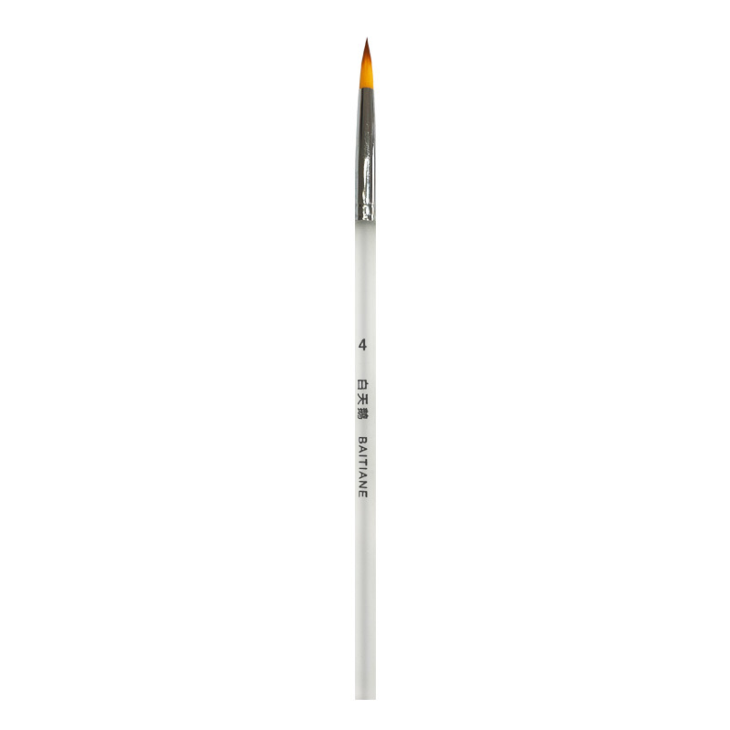 【 White Swan 】 Second-generation upgraded oil painting Brush, outlining and coloring brush, acrylic paint, frosted rod, nylon brush Item Picture