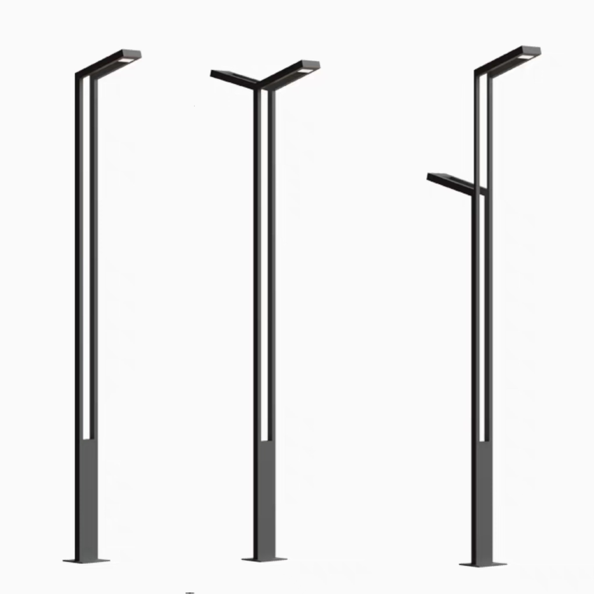 Modern and simple street lamps, solar garden lamps, outdoor lighting lamps, community parks, scenic spots, waterproof road lamps Item Picture