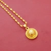 Wholesale cross-border Middle Eastern eye design gold-plated necklace, pendant, earring, three-piece jewelry set details Picture