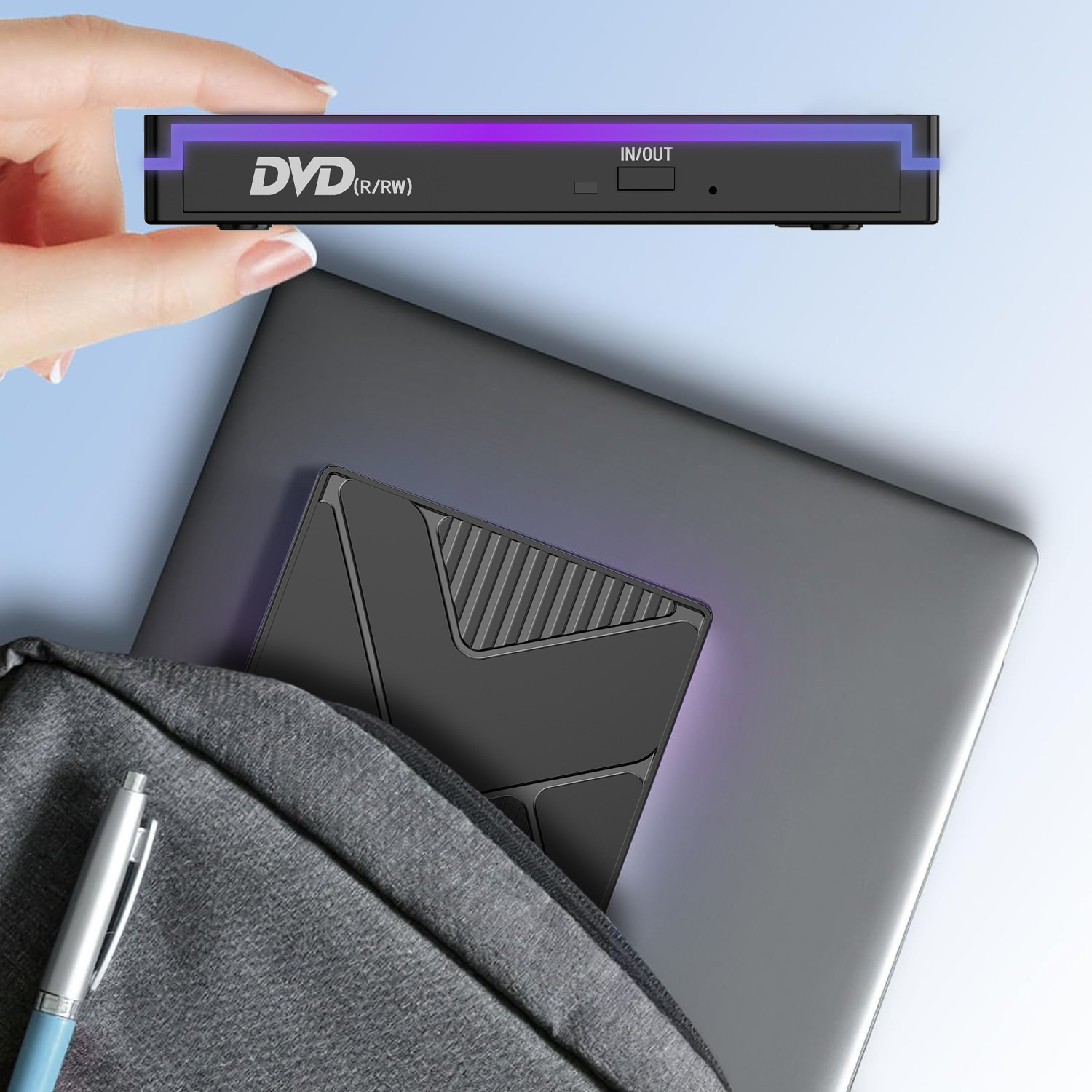 Cross-border factory wholesale of multi-functional optical drives for desktop computers, laptops, RGB mobile DVD burners, and external optical drives Specification image