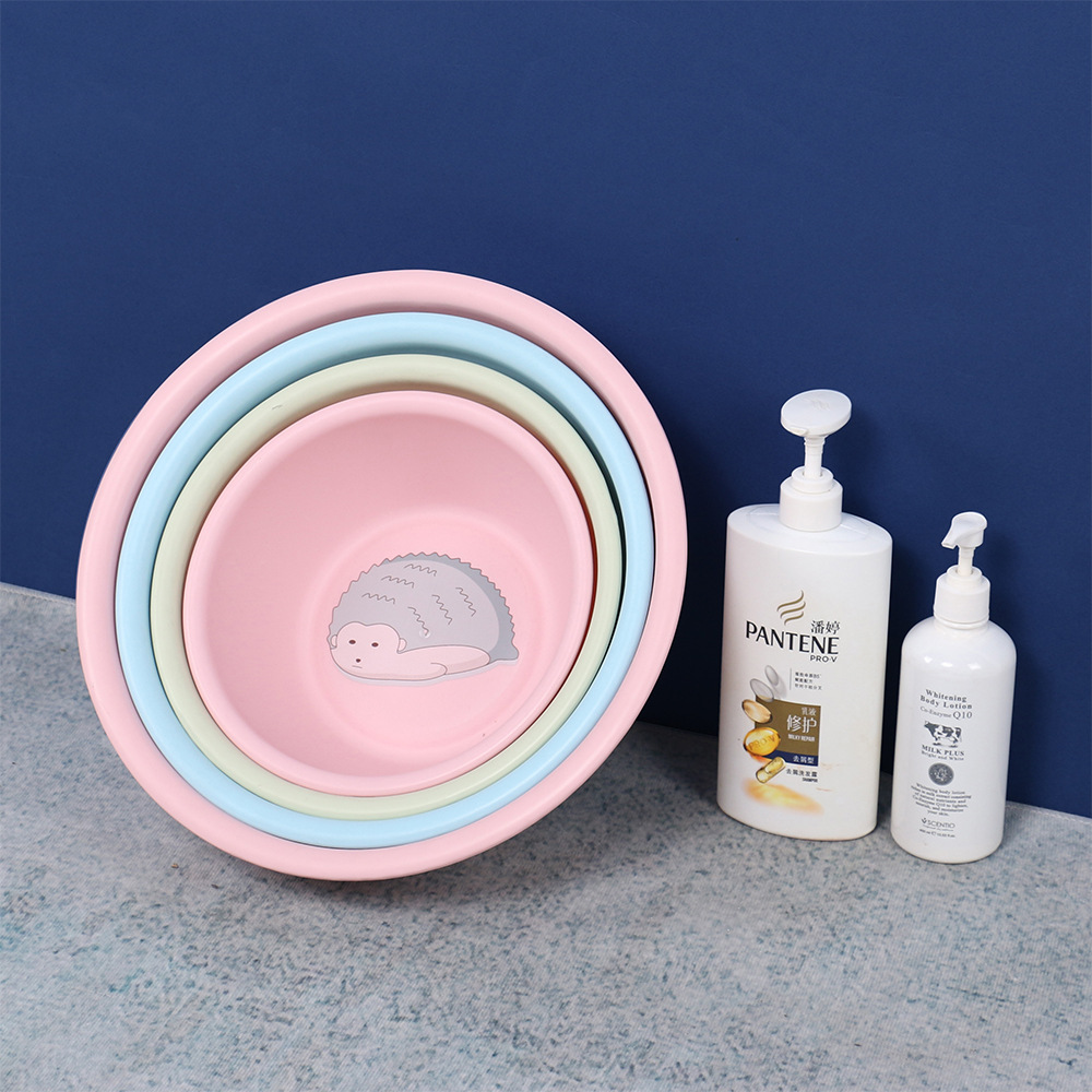 脸盆/可折叠脸盆/家用/洗脸盆/竹节棉细节图