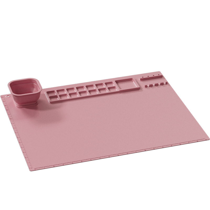 .. Silicone painting mat new children's painting mat infant art supplies Creative DIY painting mat art mat Specification drawing