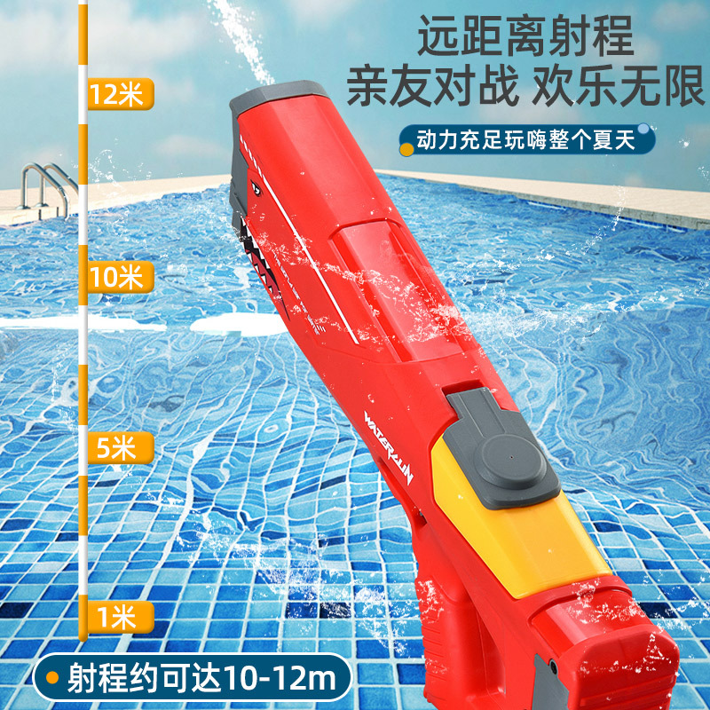 Shark-Mouth Water Gun Electric Spray Automatic Continuously Cooling Water Cross-Border E-Commerce Explosive Products Tiktok Network Red Water Toy Specification drawing