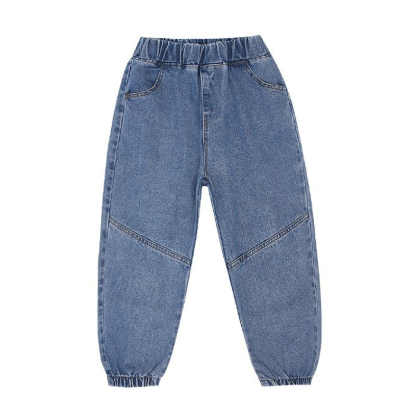Factory direct sale of 2023 new style jeans for boys, black spring collection for children, spring and autumn soft pants Item Picture