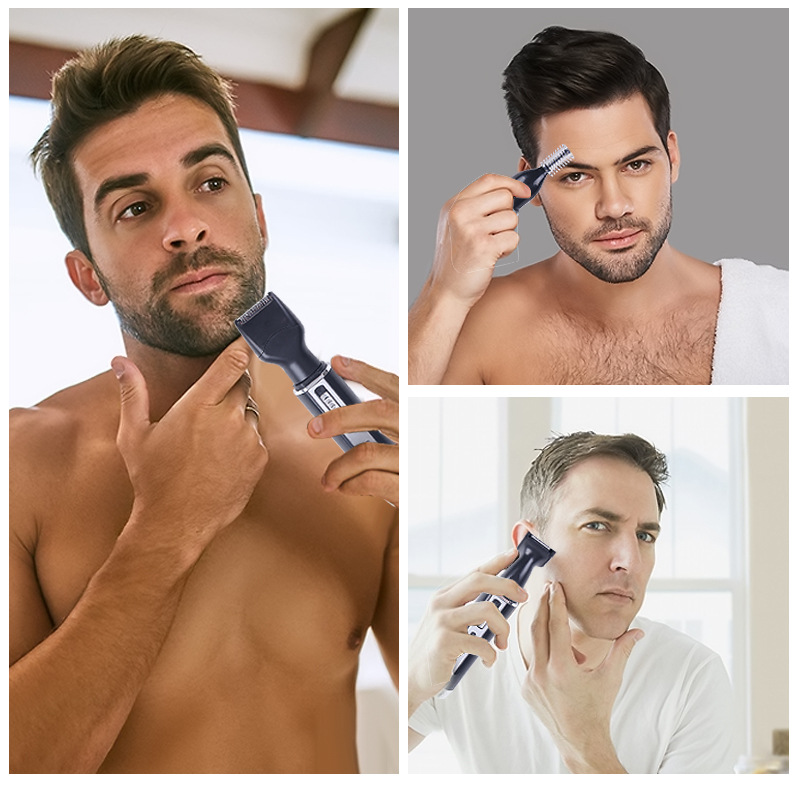 Solimpia Cross-Border Electric Nose Hair Shaver Men's 4 In 1 Shave Sideburns Eyebrow And Nose Hair Trimmer Wholesale Specification drawing